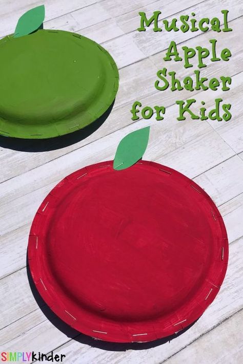 These musical shakers are so easy to make and too adorable to pass up. Here you will find cute and simple apple crafts for kids, toddlers and preschoolers. #applecraft #fallcrafts #fallcraftsforkids #autumncrafts #preschoolcrafts #howweelearn Apple Themed Crafts, Shakers For Kids, Crafts For The Classroom, Apple Craft For Kids, Apple Crafts Preschool, Musical Shakers, Preschool Apple Theme, September Preschool, Apple Lessons