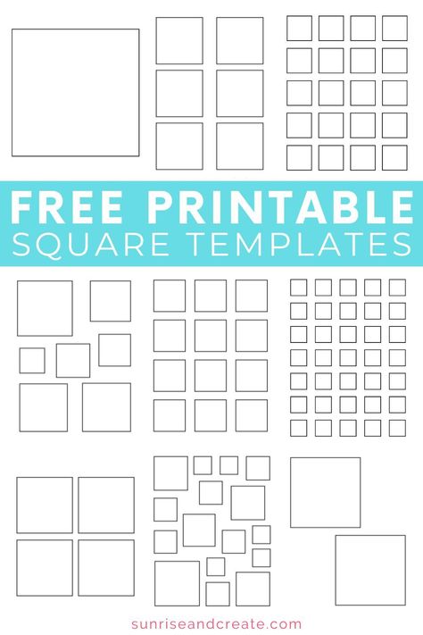 printable square templates Gift Tag Template Free Printable, Gift Tag Template Free, Free Stencils Printables Templates, Square Outline, Tag Template Free, Stencils Printables Templates, Square Printables, Free Stencils Printables, Template Free Printable