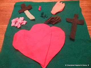 Cherished Hearts At Home: Sacred Heart and Immaculate Heart Felt Craft Lesso...