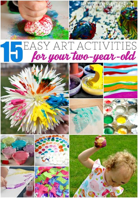 These easy art activities for two year olds will bring out the artist in your child! Preschool Rainbow, Colors Preschool, Diy Crafts For Adults, Diy Mothers Day Gifts, Easy Art, Toddler Art, Color Crafts, Fun Craft, Color Activities