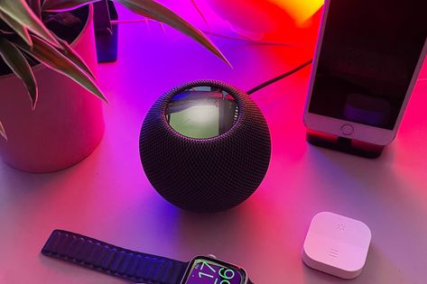 Homepod Mini Aesthetic, Apple Homepod Mini, Green Magic Homes, Ios Music, Homepod Mini, Apple Homepod, Multi Room Audio, Smart Home Control, Green Magic