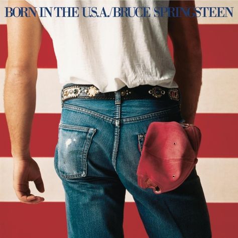 Bruce Springsteen’s 1984 “Born in the USA” album cover: | 19 Last-Minute Halloween Costumes That Literally Anyone Can Throw Together Bruce Springsteen Albums, Brian Duffy, The Velvet Underground, Iconic Album Covers, Cool Album Covers, Bryan Adams, Goin Down, Nelly Furtado, E Street Band