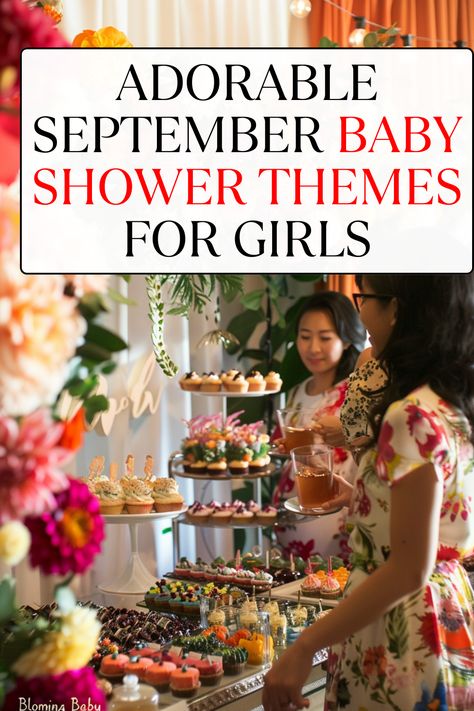 Discover adorable September baby shower themes for girl that will make your party unforgettable! 🌸 From whimsical decorations to unique themes, these ideas are perfect for celebrating your little princess. 🌼 Get inspired by our fun and creative suggestions. Click now to start planning the perfect girl baby shower! Baby Shower Themes For Girl, September Baby Shower Themes, Fun Baby Shower Ideas, Scarecrow Cupcake, September Baby Showers, Baby Shower Theme Ideas, Whimsical Decorations, Pumpkin Patch Party, Leaf Confetti