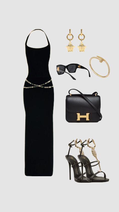 Elegant Luxury Outfit with Versace, Hérmes, Cartier #luxury #outfit #versace #hermes #cartier #fit #pinterest Women Luxury Outfits, Elegant Classy Outfits Aesthetic Luxury, Versace Outfit Ideas, Luxury Brand Outfits, Cartier Outfit, Versace Inspired Outfit, Luxury Outfits Glamour, Hermes Outfit, Versace Aesthetic