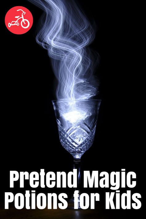 Pretend Magic Potions for Kids Potions For Kids, Potions Recipes, Magic Potions, Imagination Tree, Boys Night, Colorful Drinks, Magic Potion, Stem Steam, Work Diy