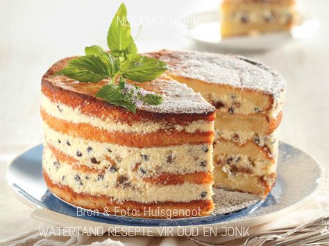 Recipes for different cakes Nougat Cake, Tart Baking, African Food, Let Them Eat Cake, Yummy Cakes, Cake Cookies, South African, Cake Desserts, No Bake Cake