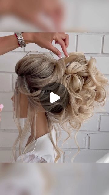 Updo To Down Wedding Hair, Wedding Up Do’s, Very Long Hair Updo, Boho Updo Hairstyles Tutorial, How To Do Wedding Hair, High Updos For Medium Length Hair, Soft Curl Updo, Formal Hairstyles For Long Hair Updo, High Wedding Updo