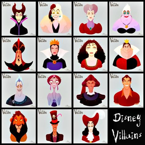 Disney Villains Disney Female Villains, Villans Disney, Evil Disney Characters, All Disney Villains, Villain Disney, Disney Trivia, Characters Disney, Evil Disney, Hot Halloween Outfits