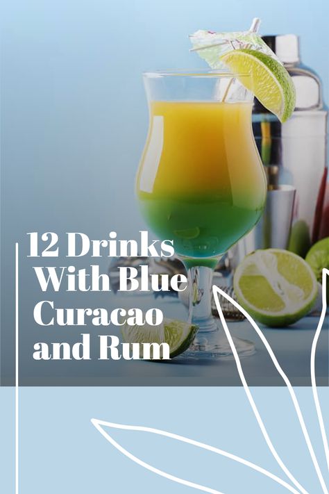 Rum and blue curacao blend seamlessly for cocktails that look as good as they taste. There’s a cocktail recipe for every occasion using simple ingredients you likely already have on hand! Explore some of the most popular drinks with blue curacao and rum. Drinks With Blue Curacao, Club Soda Drinks, Cocktails With Blue Curacao, Curacao Drink, Soda Drinks Recipes, Blue Curacao Drinks, Blue Hawaii Cocktail, Blue Curacao Liqueur, Popular Drinks