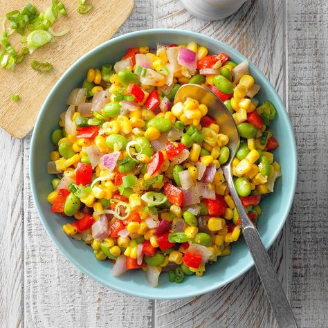 Miso-Buttered Succotash Canned Vegetable Recipes, Canned Corn Recipes, Steak Sides, Miso Butter, Vegetable Recipe, Miso Paste, Canned Vegetables, Pressure Cooker Chicken, Mixed Vegetables