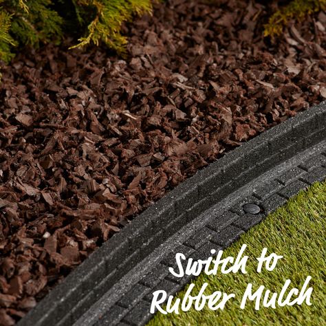 GroundSmart Premium Nugget 0.8-cu ft Brown Rubber Mulch Lowes.com Brown Rubber Mulch Landscaping, Rubber Mulch Landscaping, Brown Mulch, Rubber Mulch, Mulch Landscaping, Cocoa Brown, Mulch, Landscaping, Yard