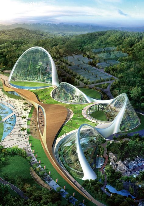 Futurism Architecture, Ecological Architecture, بيوت ملكية, Neo Futurism, Architecture Cool, Sci Fi Architecture, Green Architecture, Architecture Design Concept, Unique Architecture