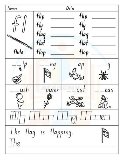 Fl Words Phonics, Fl Blends Worksheet, Fl Worksheet, Blending Worksheets, Verbs Kindergarten, Consonants Worksheets, Grade 1 Worksheets, Phonics Worksheets Grade 1, Cvc Reading