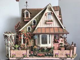 My Miniature Madness: Growing A Cottage Garden Part 9 Dollhouse Exterior, Storybook Cottage, Doll House Plans, Casas The Sims 4, Wooden Dollhouse, Miniature Houses, Sims 4 Houses, Miniature House, Sims House