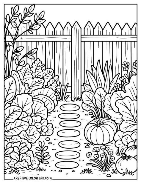 13 Garden Coloring Pages | Free PDF Printable uniquecoloringpages #coloringforadults #drawcoloringbookpage. Garden Coloring Pages Free Printable, Vegetable Garden Path, Gardening Coloring Pages, Garden Coloring, Garden Coloring Pages, Busy Binder, Gardens Coloring Book, Owl Coloring Pages, Farm Animal Coloring Pages