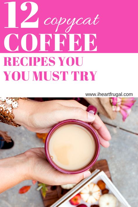 Have you been searching for some copycat coffee recipes to try at home during the quarintine? These twelve good coffee recipes will not disappoint. This post includes Starbucks copycat coffee recipes and others you will enjoy! I am an avid coffee drinker and I love making gourmet coffee at home! #coffee #copycatcoffeerecipes #savemoney Diy International Coffee, Maxwell House International Cafe Recipes, Cafe Francais Coffee Recipe, Cafe Vienna Coffee Recipe, Coffee Copycat Recipes, Good Coffee Recipes, Ground Coffee Recipes, Cappuccino Mix Recipe, Hot Coffee Recipes