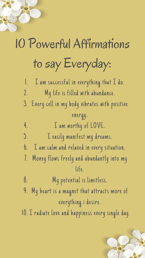 How To Say Affirmations, Powerful Positive Affirmations, Powerful Self Affirmations, Everyday Affirmations For Women, Powerful I Am Affirmations, Happy Life Affirmations, Affirmation Quotes For Men, Focused Affirmations, Am Affirmations