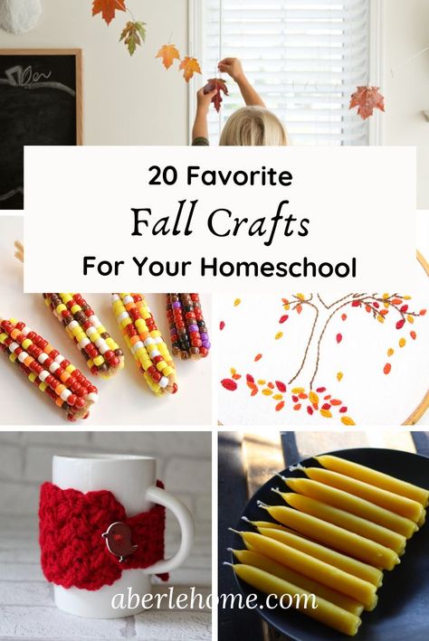 Fall School Projects, Waldorf Fall Activities, Grade 4 Craft Ideas, Fall Crafts For Elementary Students, Homeschool Fall Decor, Easy Homeschool Crafts, Useful Fall Crafts, Fall Activities For Homeschool, Homeschool Kindergarten Crafts