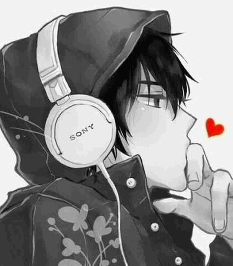 Anime Boy With Headphones, Headphones Drawing, Wearing Headphone, Mask Drawing, Anime Guy, Boys Wear, Reading Lists, Arcade Games, Anime Boy