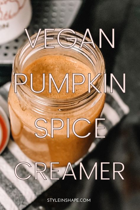 vegan pumpkin spice creamer is a must try this PSL season! #pumpkinspice #psl #vegan #veganrecipe #vegancreamer Vegan Pumpkin Creamer, Vegan Pumpkin Spice Creamer, Vegan Psl, Pumpkin Spice Creamer Recipe, Pumpkin Creamer, Vegan Creamer, Pumpkin Spice Creamer, Vegan Pumpkin Spice, Pumpkin Recipes Healthy