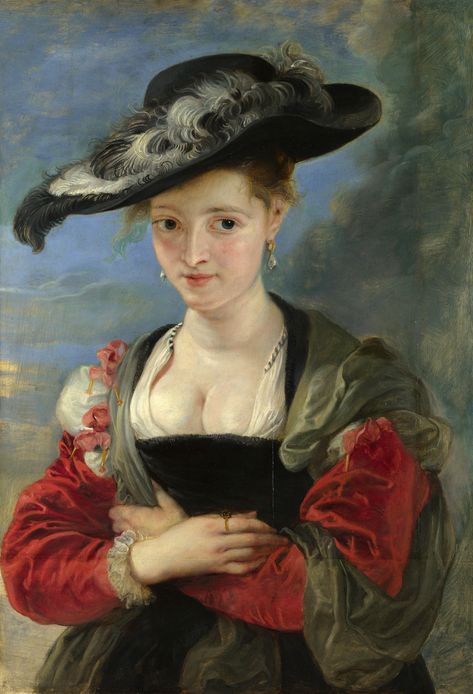 Peter Paul Rubens - Portrait of Susanna Lunden (Le Chapeau de Paille) [c.1622-26] | by Gandalf's Gallery Joseph Ducreux, Rubens Paintings, Rembrandt Paintings, Caravaggio Paintings, Art Baroque, Baroque Painting, Paul Rubens, Principles Of Art, Peter Paul Rubens