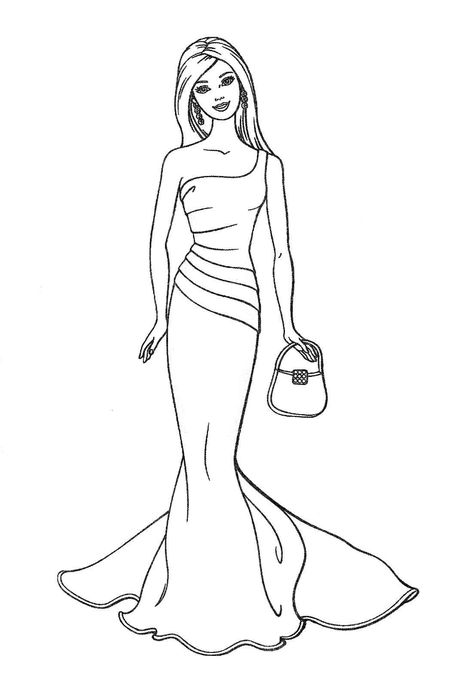 FREE printable BARBIE COLORING PAGES, ACTIVITY SHEETS, PAPER CRAFTS and party INVITATIONS for Barbie fans all over the world! Free Barbie, Barbie Drawing, Disney Princess Coloring Pages, Barbie Coloring Pages, Barbie Coloring, Summer Coloring Pages, صفحات التلوين, Mermaid Coloring Pages, Princess Coloring Pages