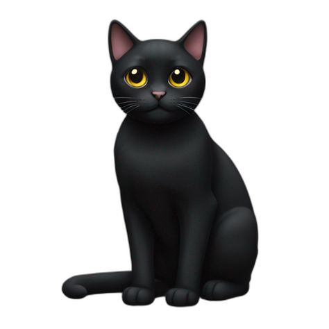 AI emoji generated from the prompt: Black cat Custom Iphone Stickers, Emojis Iphone, Black Emoji, Emoji Cat, Ios Emoji, Discord Emojis, Emoji Generator, Iphone Emoji, Black Cat Sticker