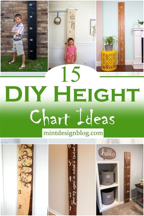 Growth Wall Chart, Wall Ruler Growth Charts Diy, Measuring Kids Height Diy Ideas, Wood Height Chart Growth Ruler, Growth Ruler Wooden, Diy Growth Chart Wood, Height Growth Chart, Child Height Ruler Diy, Canvas Growth Chart Diy