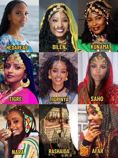 African Girl Aesthetic, Eritrea Aesthetic, Ancient Ethiopia, East African Women, Dominican Fashion, Africa Aesthetic, Ethiopian Hair, African Aesthetic, Africa Tribes