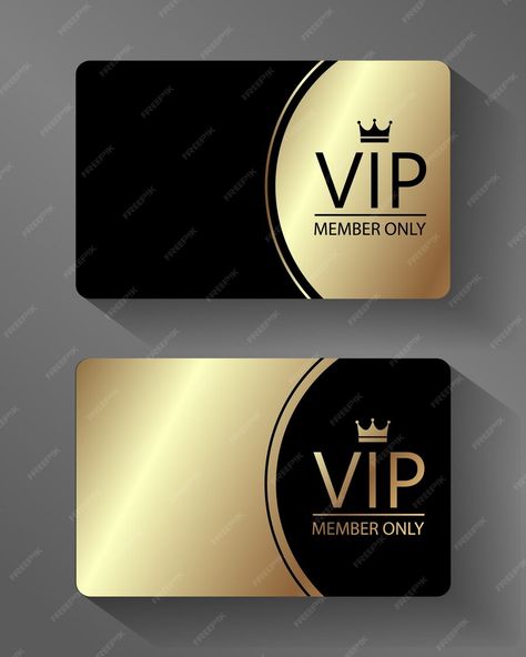 Premium Vector | Vector VIP member card Gold and Black Mark Harmon Vip Membership Card, Membership Card Design, Vip Membership Card, Vip Card Design, Lee Min Ho Images, Itunes Card, Device Storage, Mickie James, Credit Card App