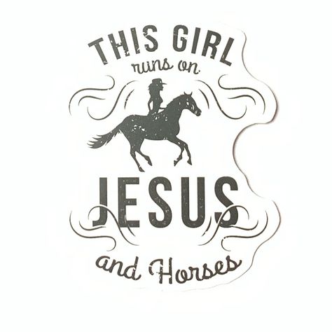 Horse Sticker Matte Finish Waterproof And Fade Resistant Vinyl Sticker Perfect To Put On Water Bottles, Coolers, Car, Skateboard, Laptops Etc. Country Western Bedroom Decor, Cute Horse Stickers, Country Girl Decal, Western Stickers, Horse Outfits, Equine Quotes, Horse Stickers, Inspirational Horse Quotes, Loving Quotes