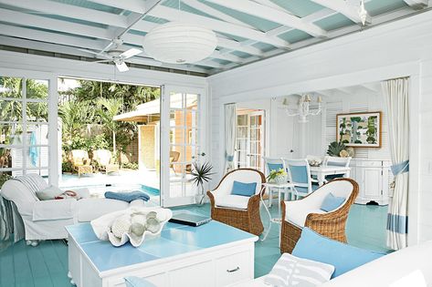 Key West Style Interiors and Home Decor Ideas Key West Interior, Key West Cottage, Key West Style, West Home, North Carolina Homes, Beach Cottage Style, Coastal Design, Wood Interiors, Island Home