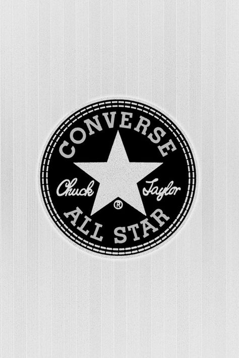 Converse Logo Aesthetic, All Star Logo Design, Converse Logo Wallpapers, Converse Logo Art, All Star Converse Wallpaper, Allstar Shoe, Black Logo Wallpaper, Converse Stickers, Converse Poster