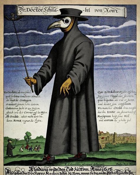 Early-modern PPE.⠀⁠ ⠀⁠ In the 17th and 18th century, during the epidemics of bubonic plague that swept western Europe, plague doctors (who… | Instagram Great Plague Of London, Medieval Plague Doctor, Plague Doctor Costume, Doctor Images, Plague Mask, Plague Doctor Mask, Doctor Mask, Doctor On Call, Plague Doctor