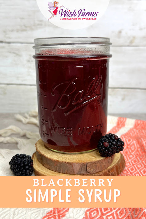 Step up your cocktail or coffee game with this easy blackberry simple syrup! With just 4 ingredients, this homemade syrup will take all your favorite drinks to the next level. Blackberry Coffee Syrup, Simple Syrup Recipe Cocktails, Blackberry Simple Syrup, Simple Syrup Cocktails, Syrup Recipes, Blackberry Syrup, Rosemary Simple Syrup, Cocktail Syrups, Homemade Syrup