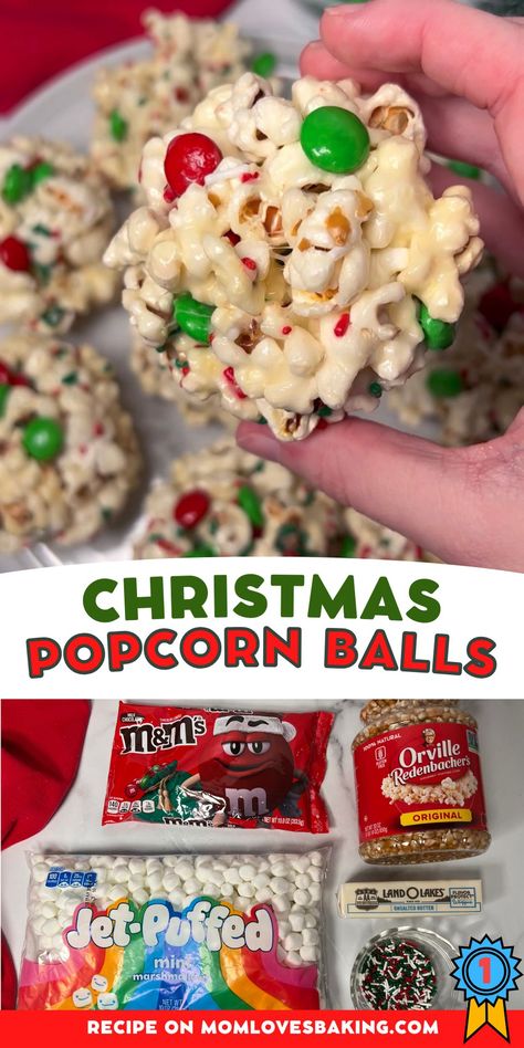 Get the recipe: https://www.momlovesbaking.com/christmas-popcorn-balls-recipe/ Christmas Popcorn Balls, Christmas Popcorn Recipes, Popcorn Balls Recipe, Christmas Popcorn, Popcorn Balls, Christmas Candy Recipes, Bliss Balls, Holiday Snacks, Popcorn Recipes