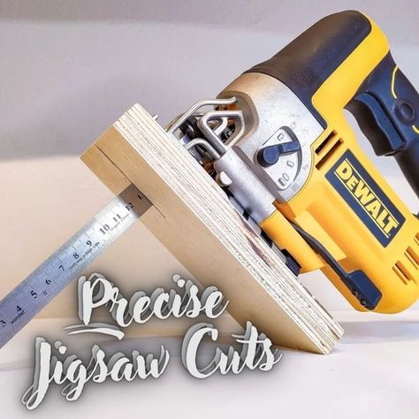 349K views · 2K reactions | Cuts with a jigsaw like you've never seen before! #WoodworkingTips | I'm going to show you a super practical and accurate template for making straight cuts with a jigsaw. You'll only need some scraps and some screws for... | By WillWood Diy & Woodworking | Facebook Jigsaw Machine, Jigsaw Projects, Woodworking Jigsaw, Jigsaw Blades, Diy Table Saw, Table Saw, Diy Table, Woodworking Tips, Diy Woodworking