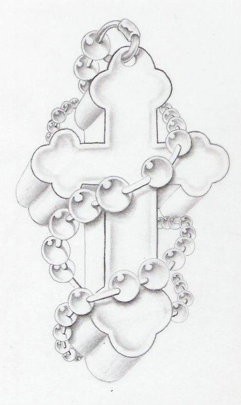 3d Cross Drawing, Religion Tattoos, Cross Drawing, Tattoo Fonts Alphabet, Rosary Tattoo, Heaven Tattoos, Christ Tattoo, Cross Tattoo For Men, Cross Tattoo Designs