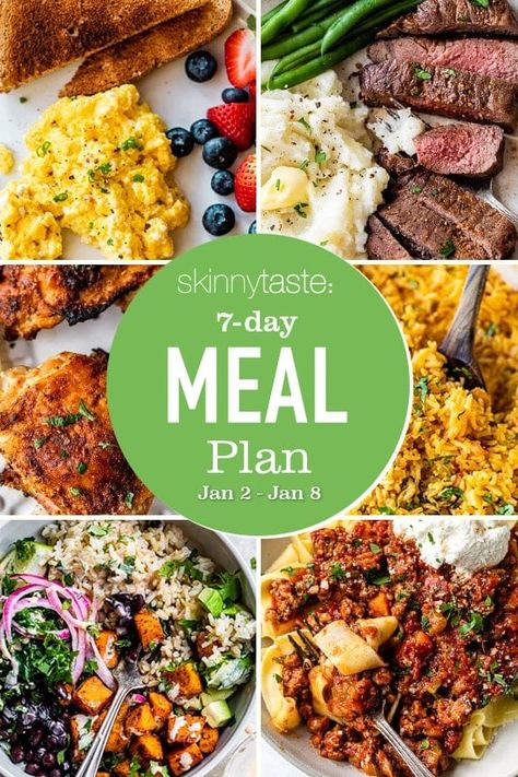 Skinnytaste Dinner, 7 Day Healthy Meal Plan, Batch Prep, Crunch Salad, Ww Recipe, Healthy Meal Plan, Recipe Builder, Day Meal Plan, Skinnytaste Recipes