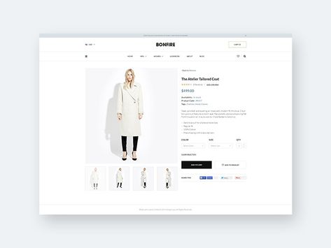 Bonfire is a minimal but clean product page template for ecommerce websites. Free PSD designed and released by Design Lazy. Ecommerce Product Page, Webpage Template, Ecommerce Website Template, Free Psd Design, Ecommerce Web Design, Digital Web, Ecommerce Web, Web Elements, Ecommerce Design