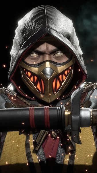 Scorpion Hanzo Hasashi, 3840x2160 Wallpaper, Scorpion Mortal Kombat, Mortal Kombat 11, Mortal Kombat, Scorpion, Mask