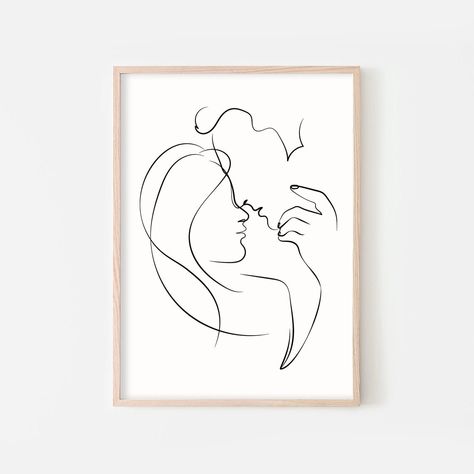 Minimalist Art Couple, People Outline Drawing, People Outline, Line Art Couple, Person Sketch, Couple Line Art, Art One Line, Line Drawing Art, Sketch Digital