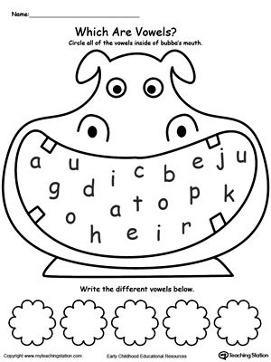 *FREE* Vowels Worksheet. Use this printable worksheet to help children identify which letters of the alphabet are vowels. Phonics Vowels Activities, Tracing Vowels Worksheet, Vowels Worksheet For Preschool, Vowels Activity For Kindergarten, Vowels In English, Vowels Printable, Vowel Sounds Worksheets, Vowels Activities, Vowels Worksheet