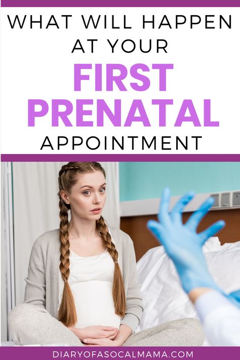 Wondering what to expect at your first prenatal appointment? Your first pregnancy appointment can be a little scary if you don't know what will happen. Find out what you should expect from the doctor or obgyn and what questions to ask. #pregnancy #prenatal #firstappointment #firsttrimester First Prenatal Appointment, Prenatal Appointment, Pregnancy Info, 1st Trimester, Pregnancy Information, Pumping Moms, Baby Sleep Problems, Trimesters Of Pregnancy, First Trimester