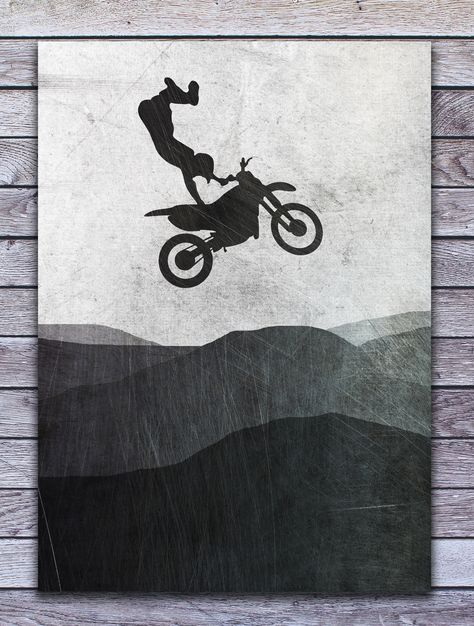 You love motocross and riding your dirt bike? Then you will love this metal poster for every motocrosser. #motocross #dirt #bike #gift #idea #displate #wall #art #geschenk #poster #birthday #party #liebe Dirt Bike Artwork, Dirtbike Painting Canvas, Dirt Bike Painting, Motocross Drawing, Dirt Bike Poster, Dirt Bike Art, Dirt Bike Bedroom, Motocross Decor, Bike Wall Art