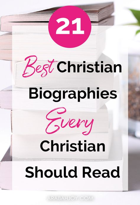 Discover these 21 encouraging Christian biography books I believe every Christian needs to read. These stories will inspire you, convict you, and ultimately, point your heart towards our great God! Christian Books For Women, Personal Relationship With God, Every Woman Should Read, Christian Ideas, Best Biographies, Raising Godly Children, Biography Books, Christian Movies, Relationship With God