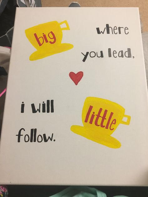 Gilmore Girls Big/Little Canvas Zta Canvas, Big Lil Gifts, Big Little Canvas, Sigma Alpha Iota, Big Little Basket, Sorority Paddles, Big Lil, Sorority Canvas, Sorority Big Little