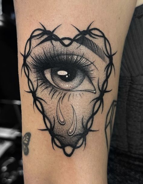 Eye Tattoos For Women, One Eye Tattoo, Word Tattoos With Meaning, Ojo Tattoo, Mandela Tattoo, Third Eye Tattoos, Word Tattoo Ideas, Eye Tattoos, Black Roses Wallpaper