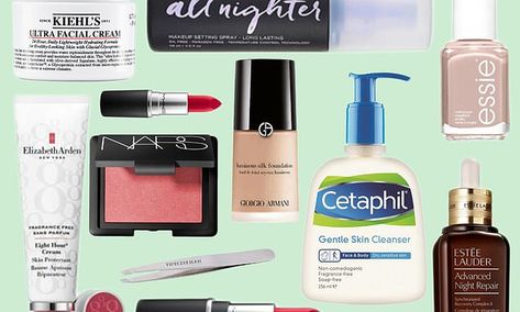 Top 10 cult classic beauty and make-up products that work | Daily Mail Online Ballet Slippers Nail Polish, Blue Red Lipstick, Gloss Eyeshadow, Xmas Wishlist, Classic Makeup, Gentle Skin Cleanser, Work Makeup, Glamorous Makeup, Beauty Lipstick