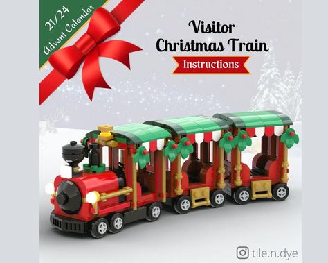 Lego Christmas Train, Lego Harry Potter Moc, Lego Christmas Village, Lego Winter Village, Lego Advent Calendar, Lego Village, Lego Advent, Lego Winter, Vive Le Vent